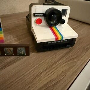 Lego Sets! Polaroid OneStep Camera with Vibrant Rainbow Accent